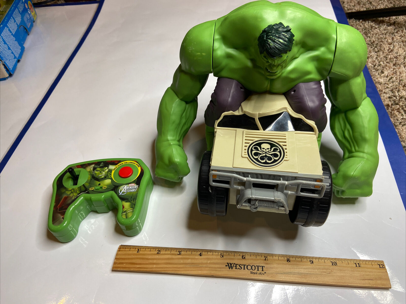 Jakks 2015 Incredible Hulk Remote Control Smash Car Marvel Avengers  87374RX
