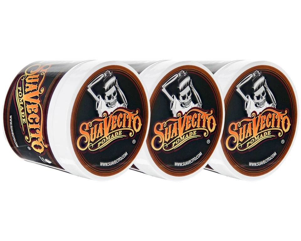 Suavecito Original Hold Pomade 3 Pack Bundle 4 oz. Cans - Image 3 of 4
