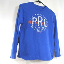 Polo Ralph Lauren Logo Long Sleeve T Shirt Boys Medium Blue