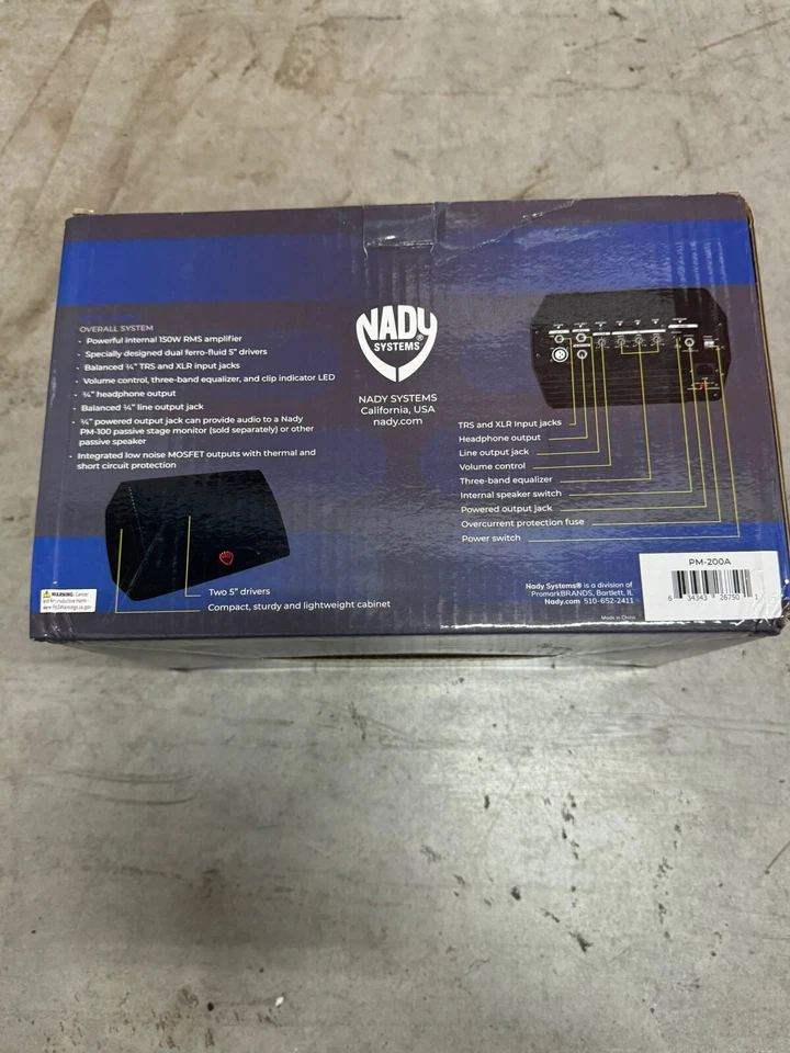 Nady PM-200A Powered Personal Stage Monitor - Image 3 of 4