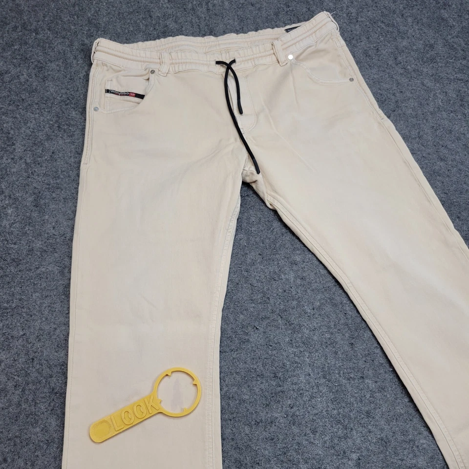 Diesel Jogger Mujer 33 Beige Novio Calce Relajado Cordón Elástico Krailey Foto 4 de 4