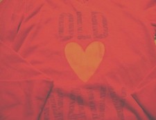 NWT GIRLS OLD NAVY HOODIE-SIZE XLARGE-14-DARK PINK-LOGO HEART