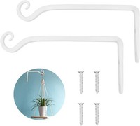Pflanzenhalterung Blumenampelhalter Eisen Wandhaken 25Cm Zum AufhäNgen Weiß 2