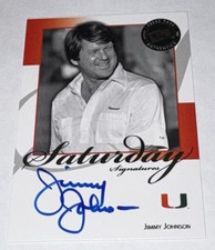 2008 Press Pass JIMMY JOHNSON Signed Card AUTOGRAPH Saturday Signatures Auto