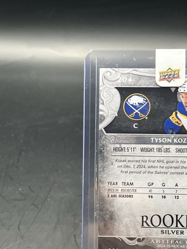 2024-25 Upper Deck Artifacts Hockey Tyson Kozak Rookie Silver /899 - Picture 8 of 12