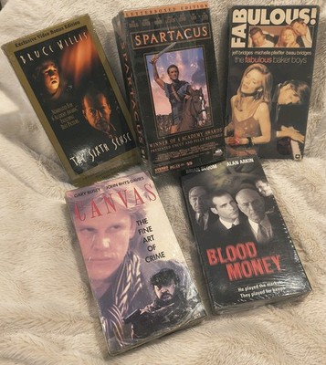 FACTORY SEALED Vintage/80s-90s NICHE Lot of 5 VHS Tapes-Action/Thriller/Horror