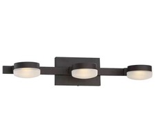 Home Decorators Santissimo 3-Light Oil Rubbed Bronze LED Vanity Light