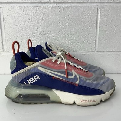 Nike Air Max 2090 USA Red Blue Running Shoes CT2010-100 Men's Sz 11.5