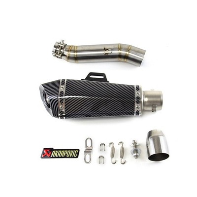 Slip for Honda CBR300R 2013-23 CBR300F Black Muffler Tips Exhaust Mid Tail Pipe