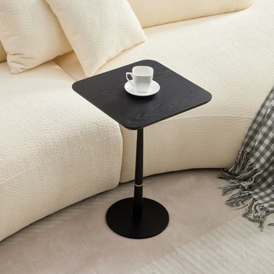 Modern Square MDF Coffee Table with Metal Feet for Living Room & Lounge