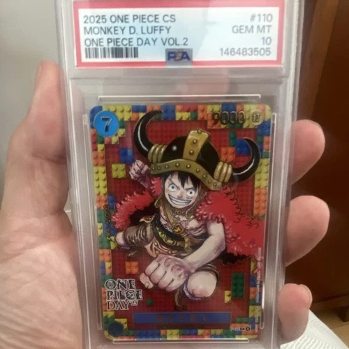 PSA 10 2025 One Piece Card Game Monkey D. Luffy ONE PIECE DAY Vol.2 #110