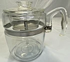 Vintage Pyrex MCM Flameware Glass Coffee Pot Percolator 9 Cup 7759 B Complete