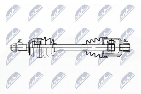 NTY Antriebswelle NPW-PL-135 FüR Opel Corsa S07 Cdti L08 L68-image