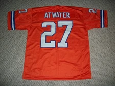 STEVE ATWATER Unsigned Custom Denver Orange Sewn Football Jersey Sizes S-3XL