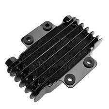 Motorcycle Engine Oil Cooler, 85ml Aluminum Oil Cooling Radiator System for