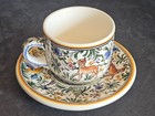Coimbra Ceramic Tea Cup and Saucer Set, Crafted in Portugal, signed & Documented — photo 2
