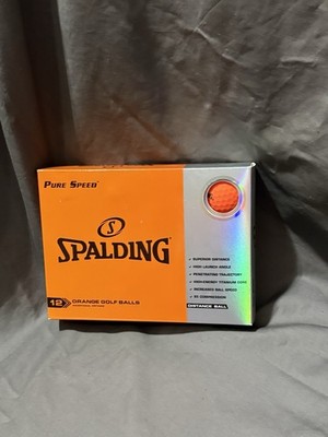 Spalding Pure Speed Golf Balls 12-Pack Orange NEW Distance Performance Sku TR42