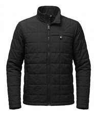 The North Face Boys L 14/16 Black Puffer Jacket Quilted Full Zip Spring Coat