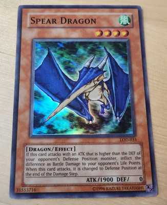 Yu-Gi-Oh! Spear Dragon LOD-035 (Super Rare, Unlimited Edition) Exactly as Seen