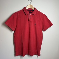 Musto Mens Red Short Sleeve Polo Shirt Custom Fit Size Medium 