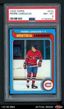 1979 Topps #233 Pierre Larouche Canadiens PSA 8 - NM/MT