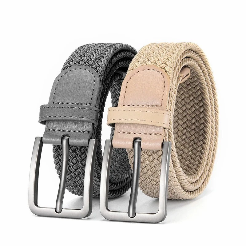 Ceinture Tressée élastique homme pour aventure réglable, mode plein air qualité - Photo 1/4