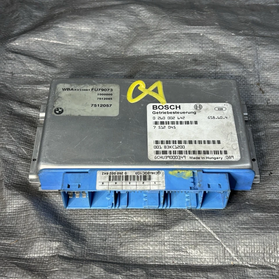 BMW 330I 2001-2003 MÓDULO DE CONTROL DE TRANSMISIÓN 7512045 0260002642 TCM OEM Foto 2 de 3
