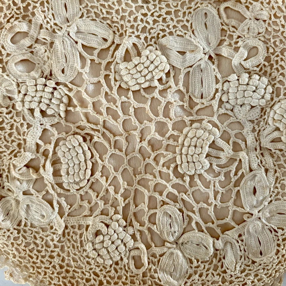 Something old new borrowed blue Vintage Edwardian Era Crocheted Wedding Clutch - Image 2 of 4