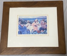 “Talking Story, After The Show” Framed Signed Lithograph By Artist Angela Kanas