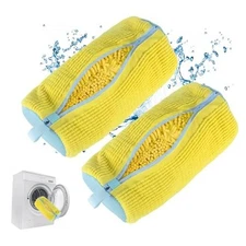 Shoe Washing Machine Bag, Sneaker Cleaning Laundry Shoe Bag for With Zipper