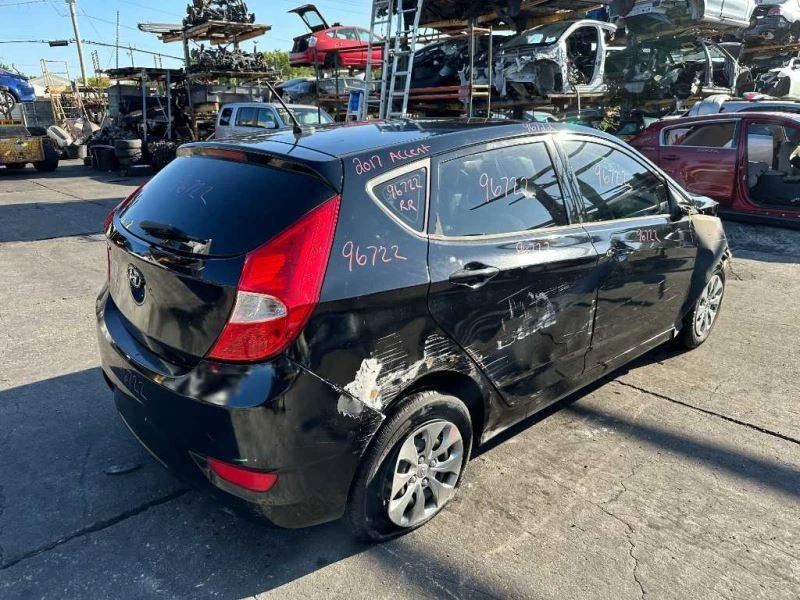 Manija interior de la puerta del conductor trasero izquierdo 2015 16 17 Hyundai Accent Foto 4 de 4
