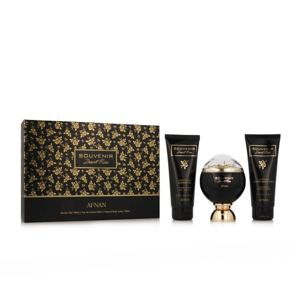 Afnan Afnan Souvenir Desert Rose EDP 100 Ml + SG 100 Ml + BL 100 Ml (Woman)-image