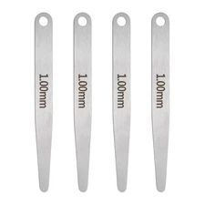 4pcs Metric Thickness Feeler Gauge 1mm Single Blade Tapered Feeler Gauge
