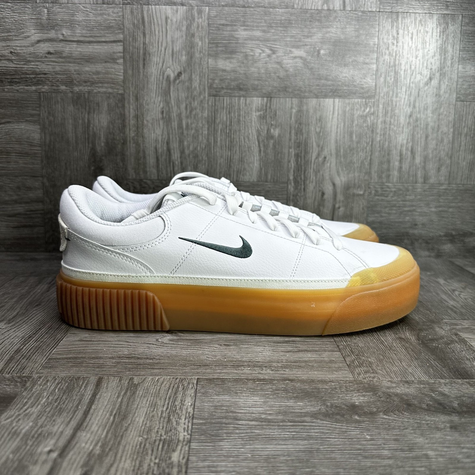 Nike Court Legacy Lift Womens Size 12 White Gum Bottom Sneakers FV5526-100