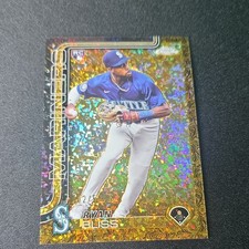 Topps 2023 Chrome Gilded Ryan Bliss Mariners Gold Mini-Diamond Rookie #82