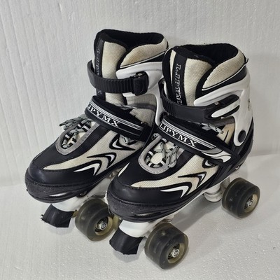 LJPYMX Roller Blades Youth M Kids Adjustable Sz 3-6 *Light Up* Flashing 