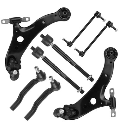 Ilonpa Front Lower Control Arms W/Ball Joint Sway Bars Tie Rods Suspension Kit