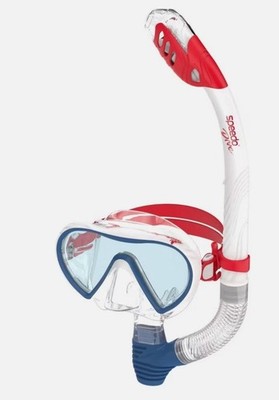 Speedo Adult Expedition Mask Snorkel Set With Dry Top Snorkel & Comfort Fit Ages