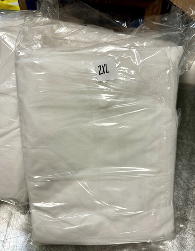 NEW 45 pack Uline Economy Lab Coat Snap Front 2XL - S-15374W-2X - Picture 11 of 12
