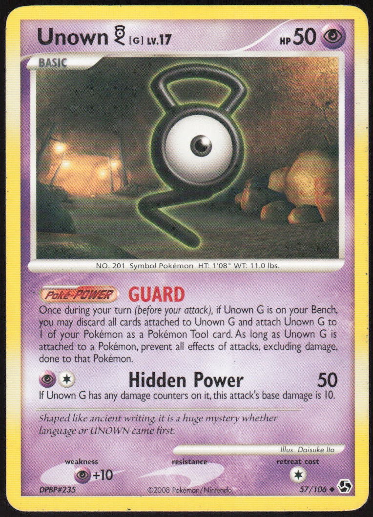 Unown [G] 57/106 Great Encounters Uncommon HP EN