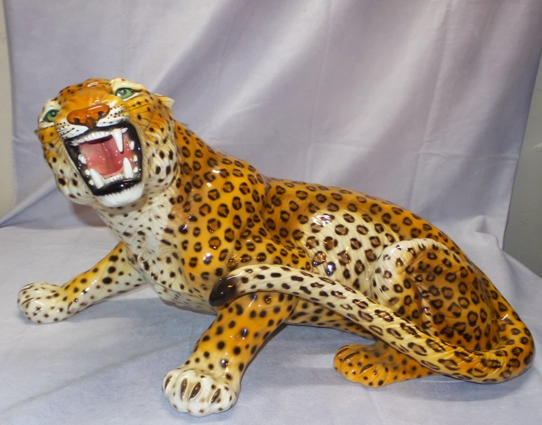 Porcelain Leopard Figurine for sale | eBay