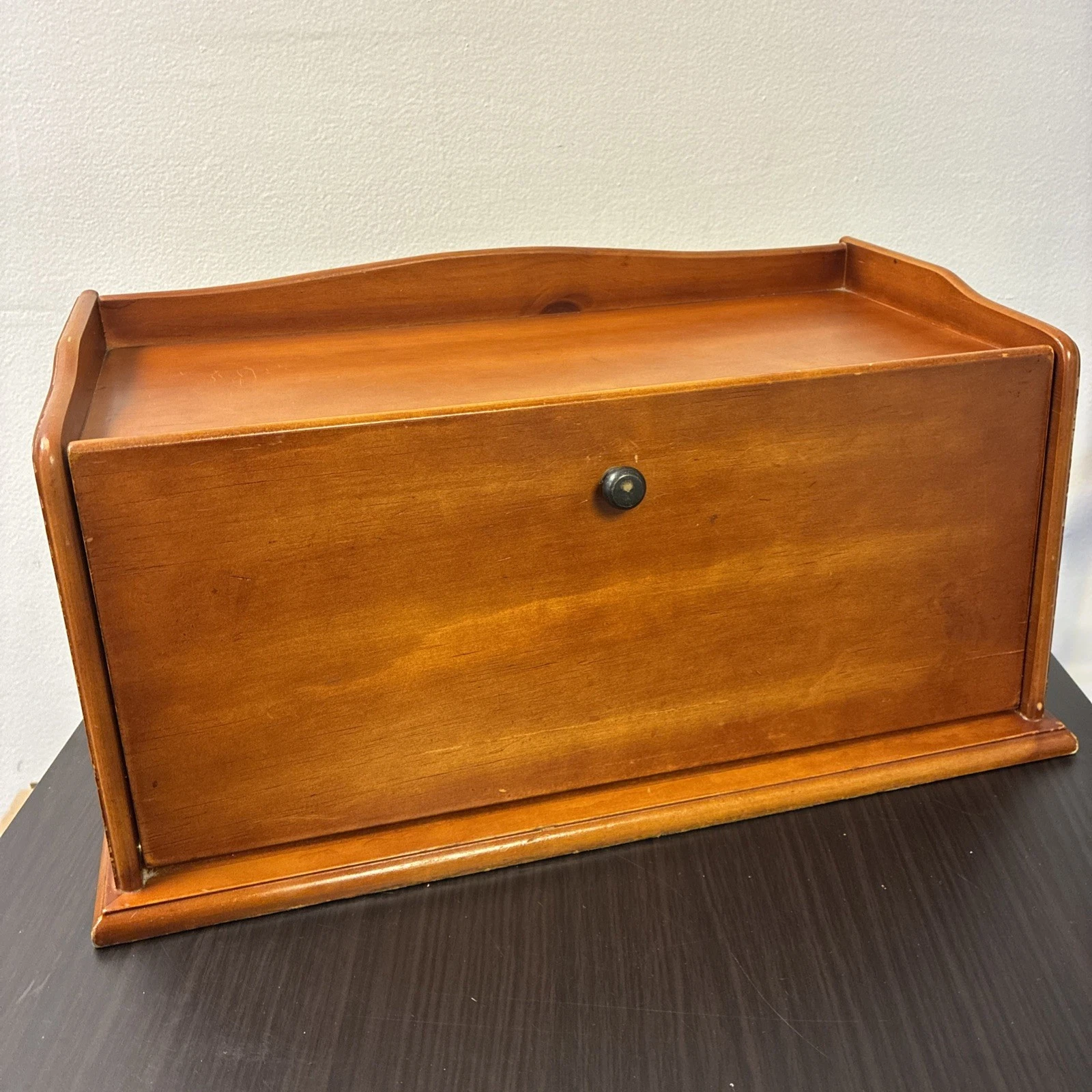 Vintage Wooden Bread Box Approximately 16x8x8
Opens in a new window or tab