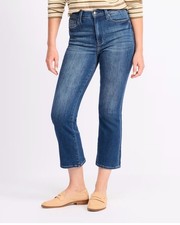 NEW Pistola Lennon High Rise Crop Boot Jean Blue Size 27 Stretch Women's