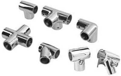 90-Degree Hand Rail Tee, 1-Inch, Sea Dog 290901, Marine Boat Fitting, Stainless