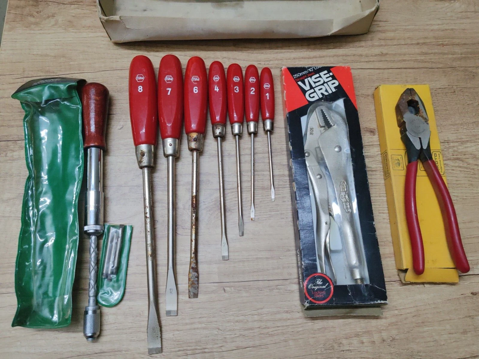 Collection of 10 New Vintage :Screwdriver Wiha Kunz / Vise Grip/Proto Tools