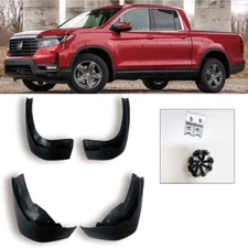 Fit 2017-2025 Honda Ridgeline 4PCS Front & Rear Splash Mud Flap Guard Mudguard