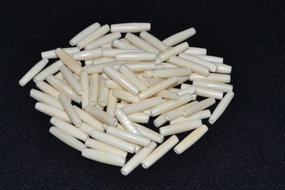50 PCS WHITE BUFFALO BONE TUBE HAIR PIPE CHOKER BEADS 1 1//2/" #BD-5