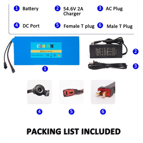 Li-ion EBIKE Battery 48V 20Ah for 200W-1500W Electric Motor Bicycles & 35A BMS - Picture 8 of 18