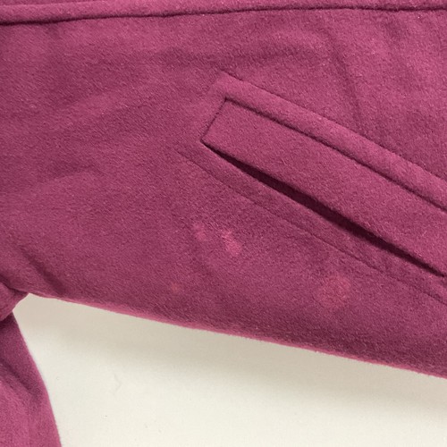 Vintage LL Bean Wool, Alpaca Blend Parka Coat Small Cranberry Red USA Made - Picture 12 of 18