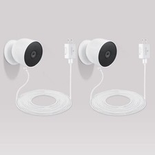 Wasserstein 26 ft Pogo Pin Cable and Adapter - 2 Pack Nest Cam NOT Included 